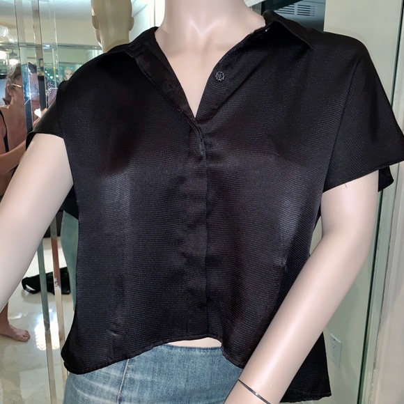 ⭐️Patricia Luca High low button up short sleeve - Picture 10 of 14